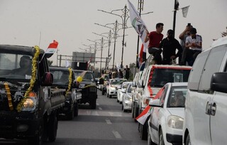 جشن مردم عراق در سالروز تاسیس حشد الشعبی