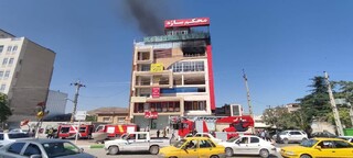 آتش‌سوزی میدان لشکر کرمانشاه مهار شد