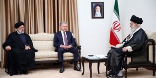 رئیس جمهور ازبکستان با رهبر معظم انقلاب دیدار کرد