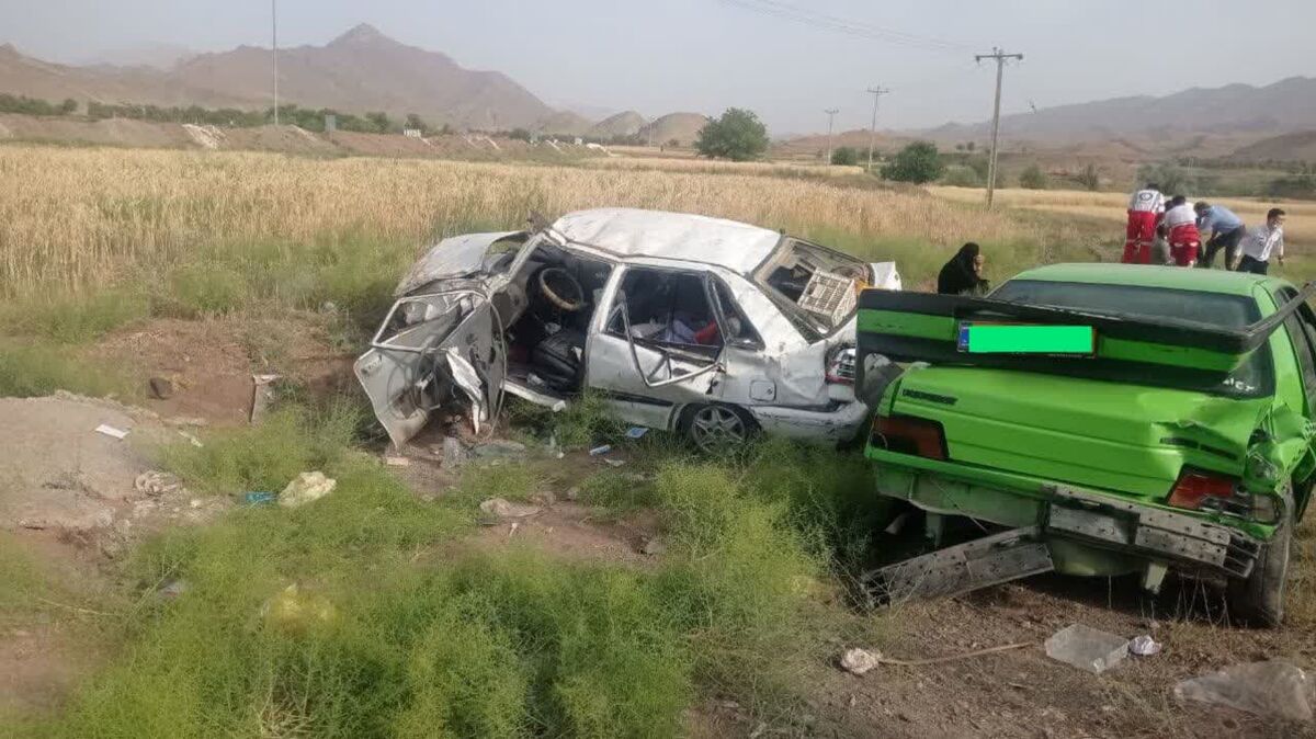 وقوع دو تصادف در جاده تزانزیت زنجان – قزوین ۱۰ نفر را راهی بیمارستان کرد