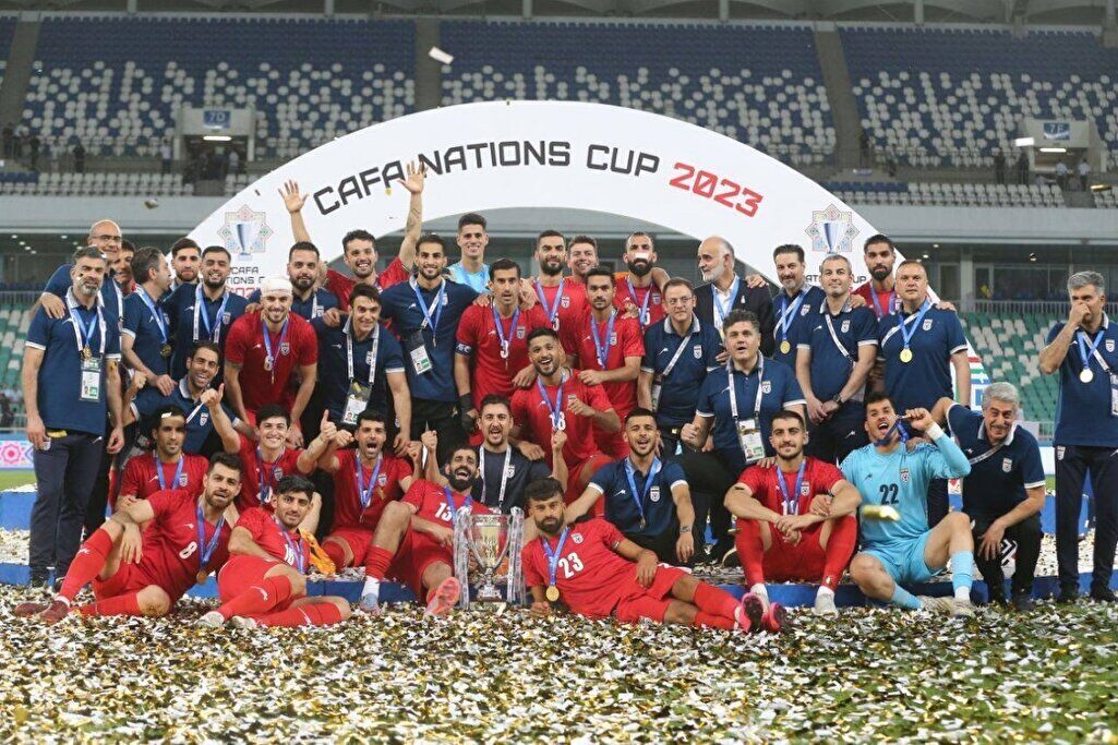 بازگشت تیم ملی فوتبال پس از قهرمانی در تورنمنت کافا