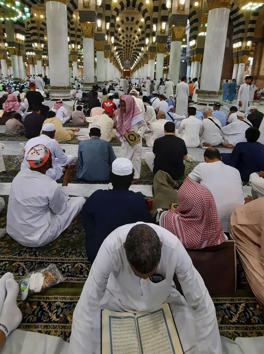 سفرههای افطار ماه ذیالحجه در مسجدالنبی