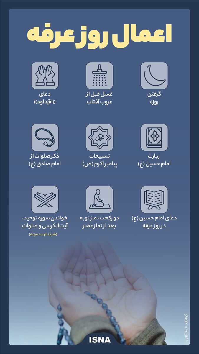 اینفوگرافیک / اعمال روز عرفه