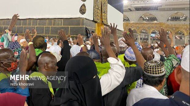 تصاویری اختصاصی مهر از طواف زائران برای پایان اعمال حج تمتع