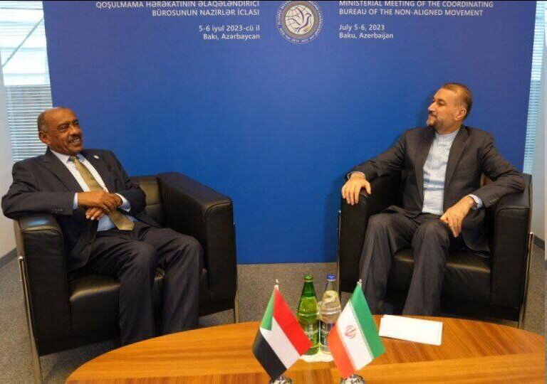 وزرای خارجه جمهوری اسلامی ایران و سودان دیدار کردند