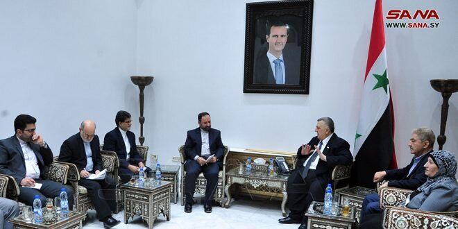 دیدار سفیر ایران با رئیس پارلمان سوریه