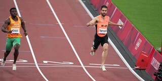 برنز تفتیان در ۱۰۰ متر قهرمانی آسیا