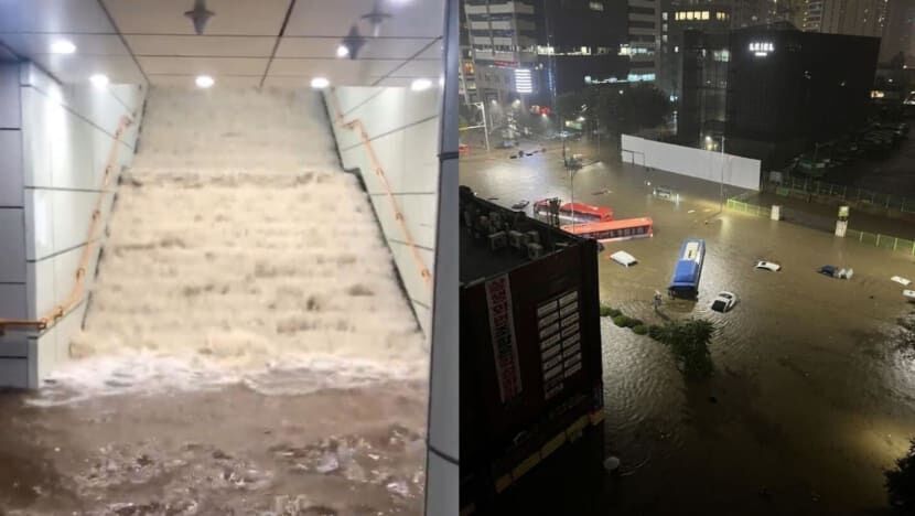 باران شدید، موجب قطع برق ۴ هزار خانوار در پایتخت کره جنوبی شد