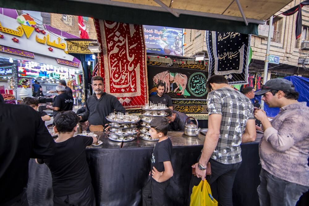 راهاندازی موکبهای عزاداری محرم در کربلا