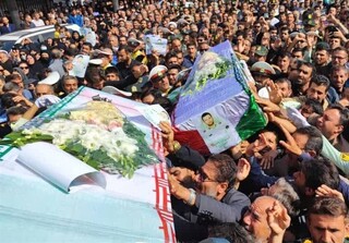 وداع باشکوه با مدافعان امنیت در یاسوج/ تشییع پیکر شهیدان امینی و ‌درخشان‌زاده + تصاویر