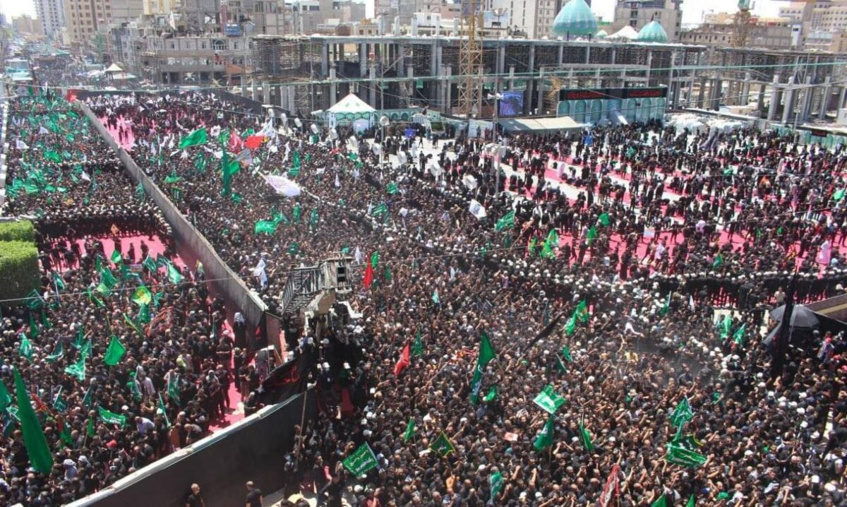 حرم امام حسین(ع) برای حضور دسته عزاداری طویریج آماده شد