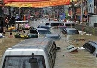 ۵ کشته بر اثر بارش شدید باران و وقوع سیل در چین