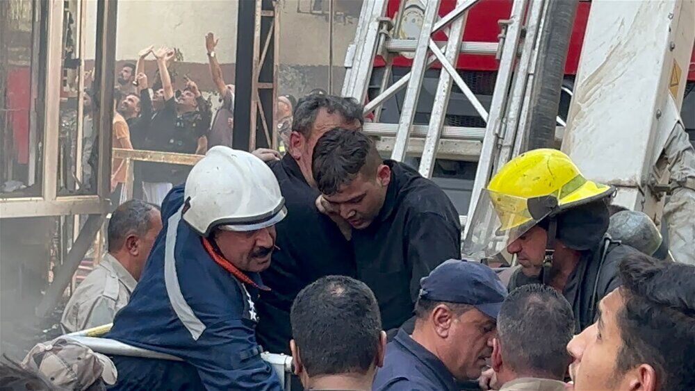 آتش‌سوزی هتلی در نجف/ تعدادی زائر ایرانی مصدوم شدند
