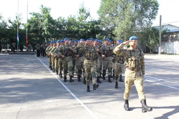 رزمایش مشترک گاردهای ملی نظامی ازبکستان و قرقیزستان+تصاویر