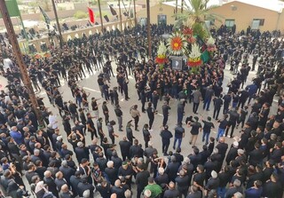 مراسم نخل‌برداری روستای دشتغران طبس گلشن