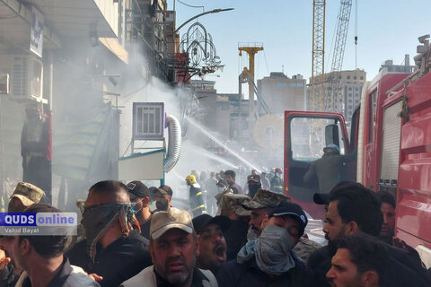 گزارش تصویری I انفجار و آتش سوزی در شهر کربلا