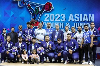 جوانان وزنه‌برداری ایران در پله دوم آسیا