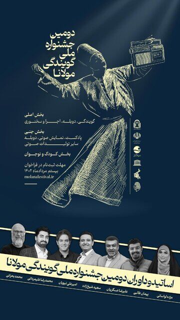 حضور چهره‌های شناخته شده دوبله در دومین جشنواره ملی گویندگی مولانا 