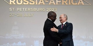 گفت‌وگوی پوتین و رئیس‌جمهور آفریقای جنوبی درباره توسعه روابط