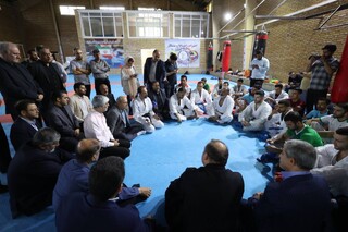 بازدید سرپرست وزارت ورزش و جوانان و رئیس کمیته ملی المپیک از اردوی کاراته