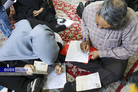 گزارش تصویری I صدور گذرنامه زیارتی در قرارگاه اربعین مشهد