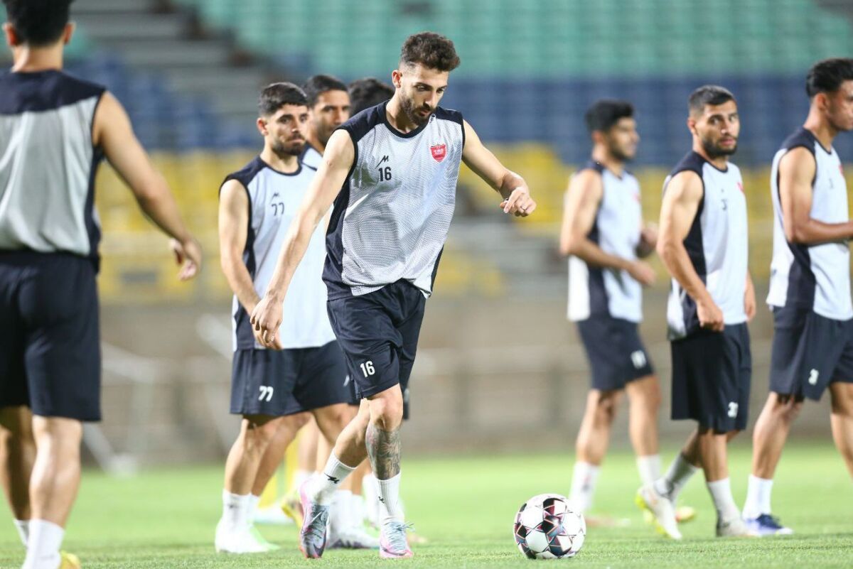 آغاز تمرینات پرسپولیس برای تقابل با تراکتور +تصاویر