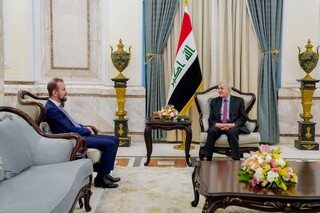 رایزنی رئیس جمهور عراق با سفیر اتحادیه اروپا در بغداد