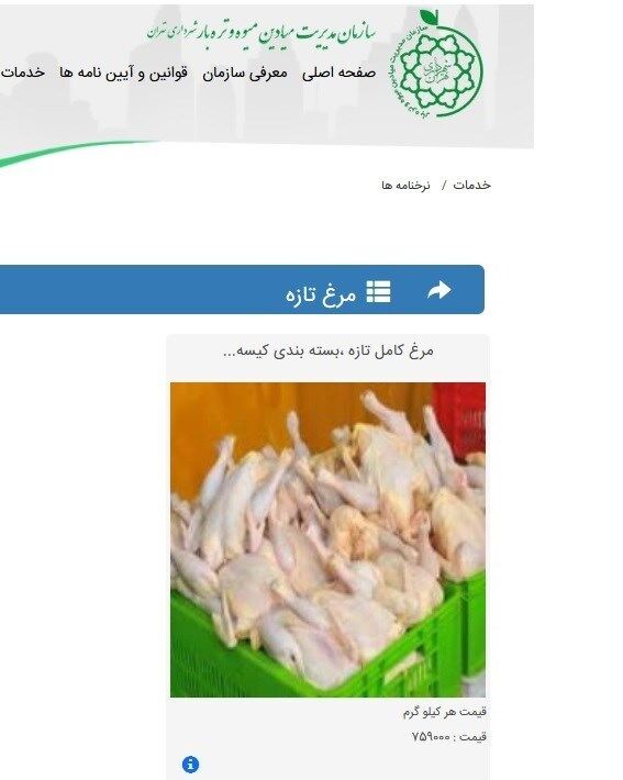 قیمت مرغ ,