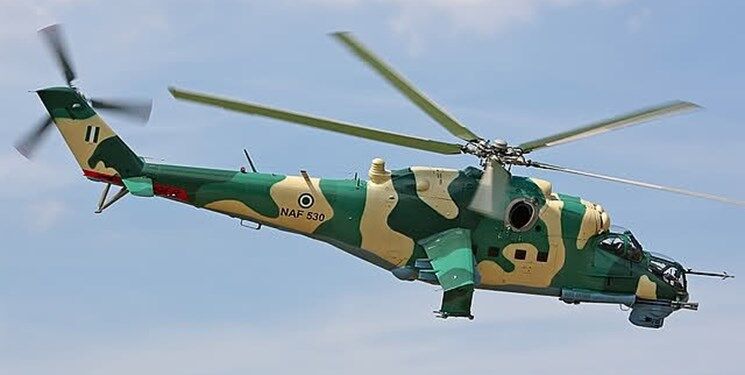 سرنگون شدن بالگرد نظامی نیجریه با شلیک شبه نظامیان
