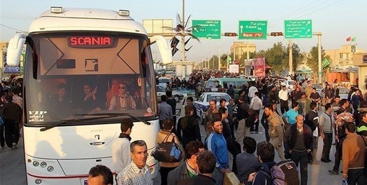 مرز مهران فعلا پیش فروش بلیت اتوبوس در ایام اربعین ندارد 