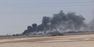 آتش سوزی در شهرک صنعتی آبادان