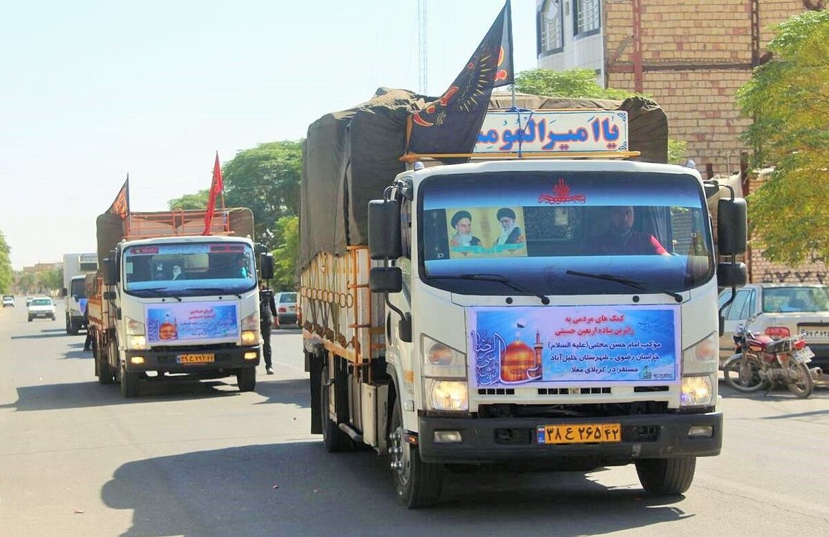۸۰۰ کامیون از خراسان رضوی داوطلب انتقال تجهیزات موکب های اربعین شدند
