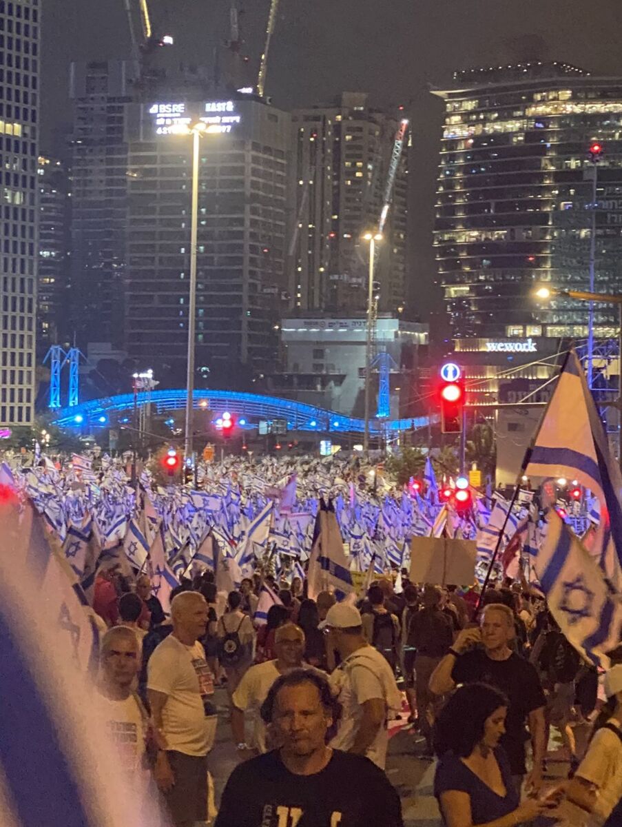 سیوسومین هفته متوالی تظاهرات علیه نتانیاهو