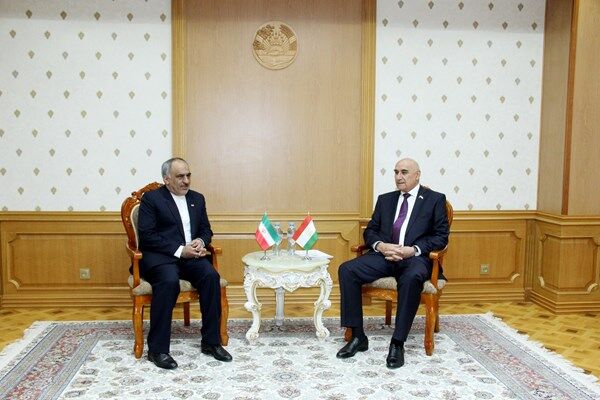 بررسی روابط پارلمانی در دیدار سفیر ایران با رئیس پارلمان تاجیکستان