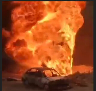 انفجار لوله نفت حوالی روستای کشار هرمزگان