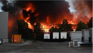 وقوع آتش‌سوزی در پایتخت آلمان+ فیلم