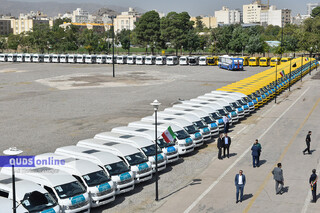 گزارش تصویری I رونمایی از ١۵٠ دستگاه ون و اتوبوس با حضور وزیر کشور در مشهد