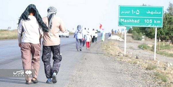 جادهی منتهی به مشهد مقدس