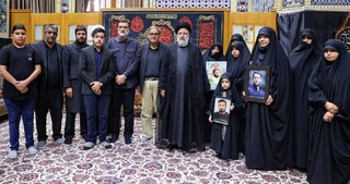 رئیس‌جمهور با خانواده شهدای امنیت در مشهد دیدار کرد