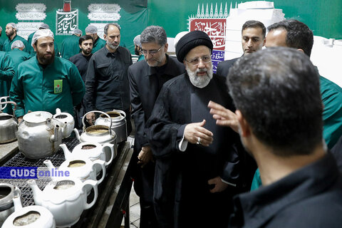 گزارش تصویری I حضور رئیس جمهور در چایخانه حضرت رضا علیه‌السلام