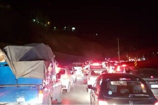 جاده تربت حیدریه - مشهد با وجود ترافیک سنگین باز است