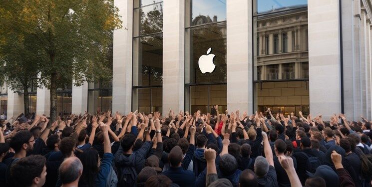 اعتصاب کارکنان فروشگاه‌های اپل در فرانسه در آستانه عرضه آیفون ۱۵