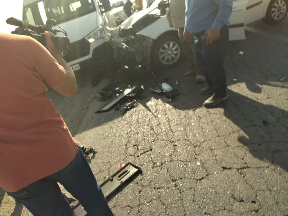 سانحه رانندگی خودروی حامل استاندار اصفهان در جریان سفر شهرستانی به جرقویه