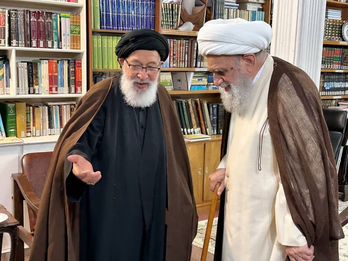 دیدار آیت الله العظمی کریمی جهرمی و حضرت آیت الله سیدان