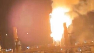 آتش‌سوزی در پالایشگاه بندر الاحمدی کویت