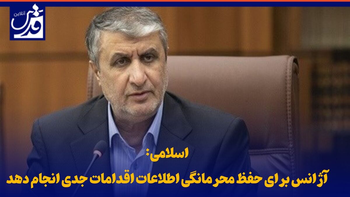 فیلم| اسلامی: آژانس برای حفظ محرمانگی اطلاعات اقدامات جدی انجام دهد