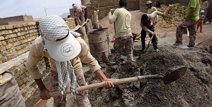 خدمت داوطلبانه ۱۳۰۰ گروه جهادی در استان بوشهر