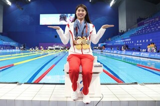 شناگر چینی ملکه بازی‌های آسیایی شد