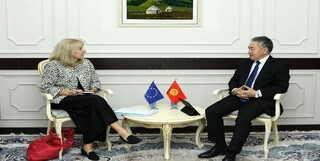 دیدار دبیر شورای امنیت قرقیزستان با نماینده ویژه اتحادیه اروپا