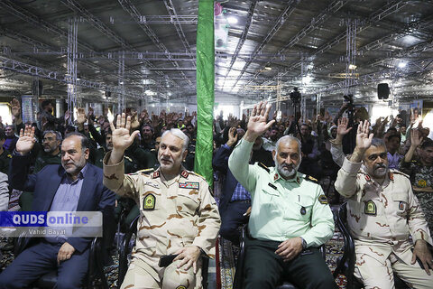 گزارش تصویری I غبارروبی مزار شهدا به مناسبت شروع هفته فراجا در بشهت رضا علیه السلام مشهد